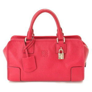 Loewe Amazona Handbag with Padlock Red
